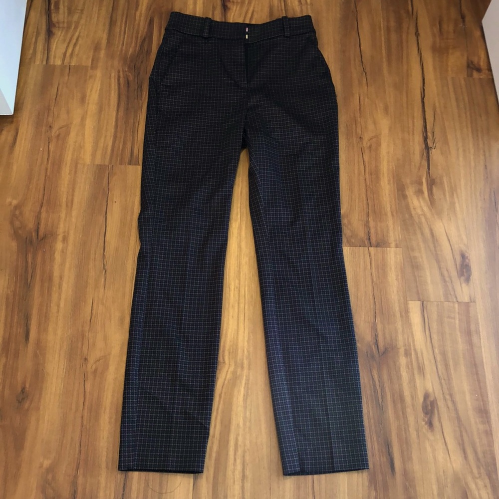 plaid straight leg h&m pants 👖